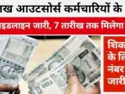 Outsource Employee New Guidelines: 3 लाख आउटसोर्स कर्मचारियों के लिए नई गाइडलाइन जारी, 7 से 10 तारीख तक मिलेगा वेतन