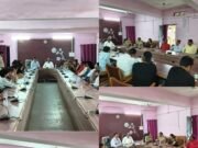 दुर्गा प्रतिमा विसर्जन एवं दशहरा त्योहार को लेकर शांति समिति की बैठक