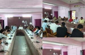 दुर्गा प्रतिमा विसर्जन एवं दशहरा त्योहार को लेकर शांति समिति की बैठक
