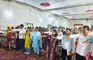 जनजाति समुदाय के सर्वांगीण विकास के लिए आदियोगी कर्मचारियों ने ली शपथ