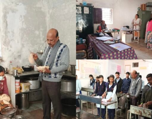 डीईओ श्री बघेल द्वारा किया गया हाई स्कूल बरारीपुरा का निरीक्षण