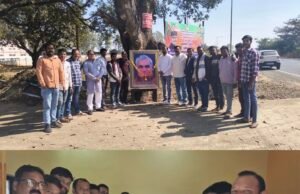 भाजपा कार्यालय से अटल चौक तक,भाजपा कार्यकर्ताओं ने किया अटल जी को नमन