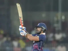 टी-20 वर्ल्डकप- अमेरिका ने पहला विकेट गंवाया:शयन जहांगीर 20 रन बनाकर आउट, नीदरलैंड के काइल क्लीन ने बोल्ड किया