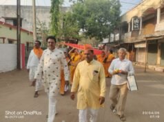 गंगा सप्तमी पर नर्मदा स्नान के लिए निकला भक्ति जत्था