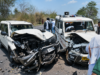 पुलिस वाहन और स्कॉर्पियो की भिड़ंत, टीआई सहित चार पुलिसकर्मी घायल