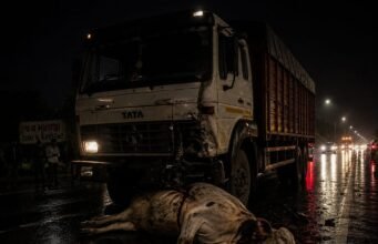चौरई बायपास पर देर रात दर्दनाक हादसा: तेज रफ्तार ट्रक ने चार गौवंश को रौंदा, दो की मौके पर मौत, दो घायल